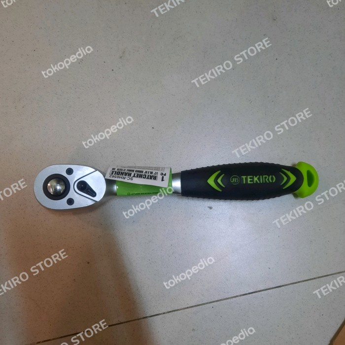 Shock Tekiro Gagang Rachet Kunci Sock Ukuran 1/2" X 10" Inchi Gagang Karet