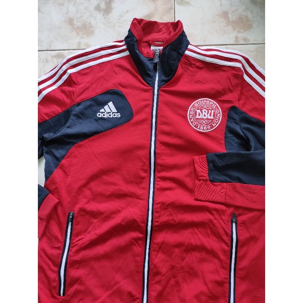 Tracktop Adidas Jaket Bola Timnas Denmark