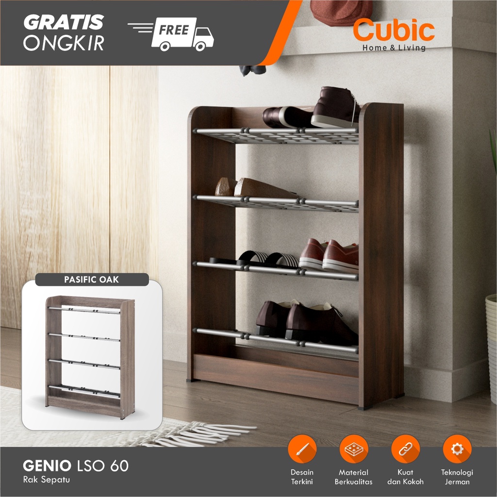 jual cubic rak sepatu modern minimalis / rak sepatu 4 tingkat