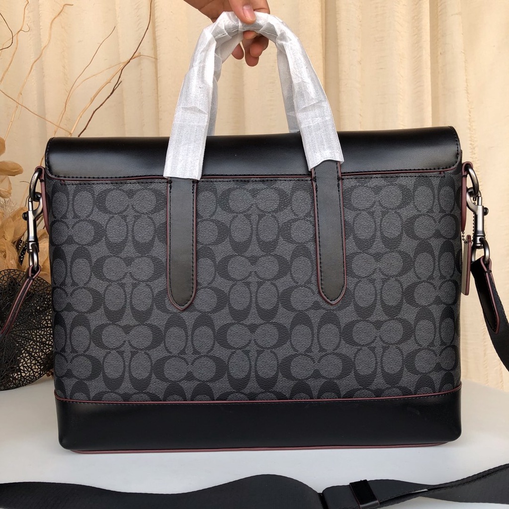 Coach 77858 76835  men's flip briefcase shoulder bag handbag messenger bag  gwb