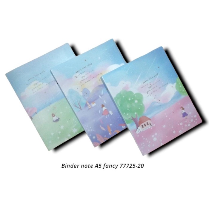 

MAP BINDER NOTE A5 20 RING LUCU MOTIF UNIK MAP LOOSE LEAF A5 20 LUBANG