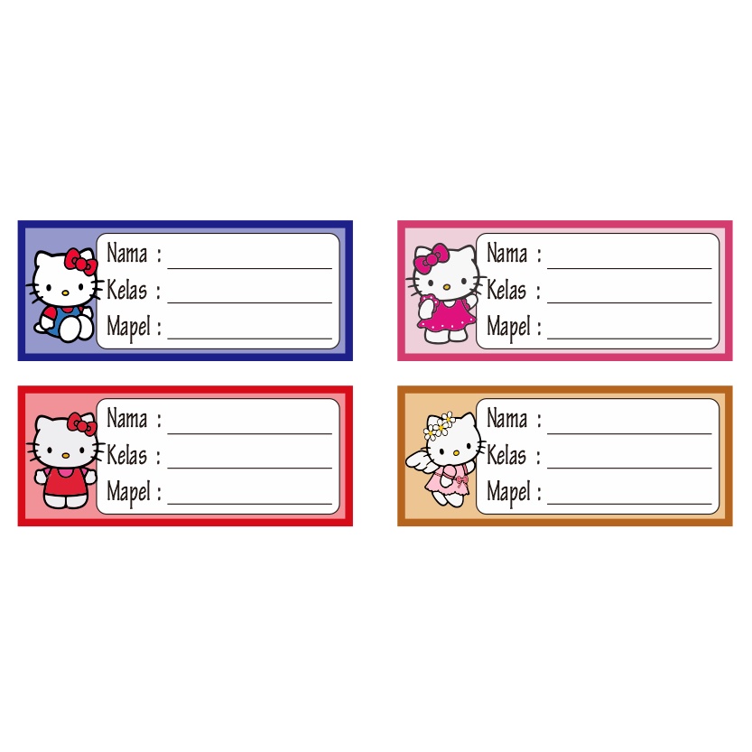 [ Isi 22 pcs ] Stiker Label Buku Pelajaran