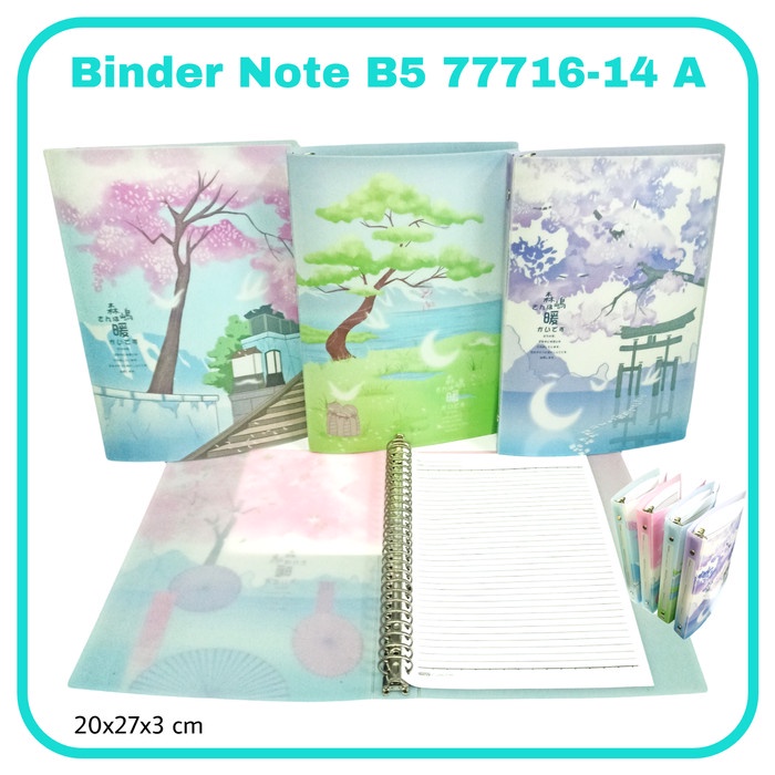 

SOS BINDER NOTE B5 WZ-77716 LOOSE LEAF / BUKU RING / BUKU NOTE