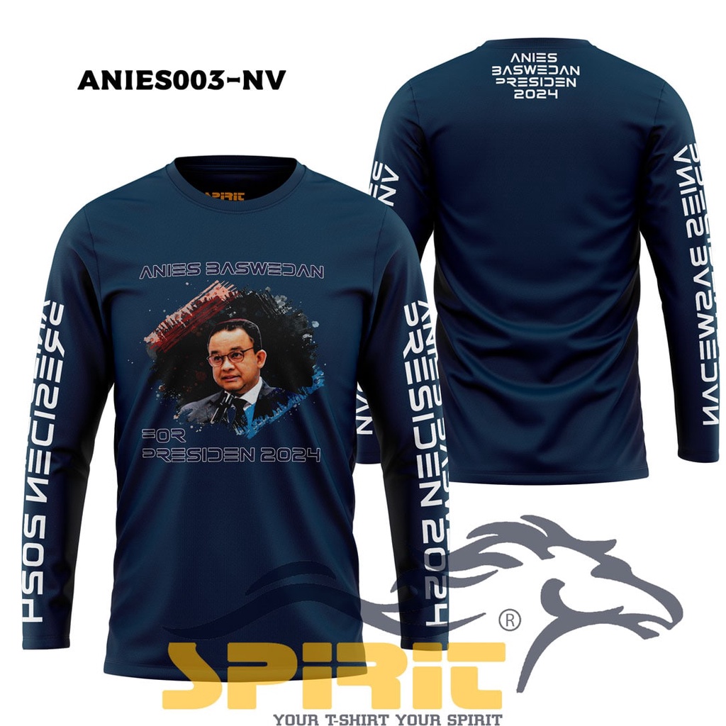 Jual kaos anies baswedan calon presiden 2024 lengan panjang desain