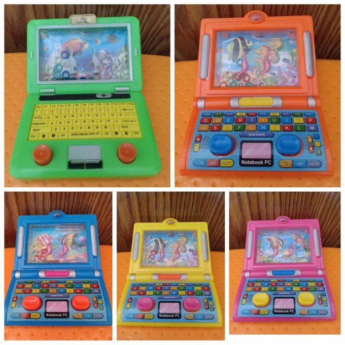 Mainan Game Air Laptop Mainan Anak Jadul / Water Game Laptop
