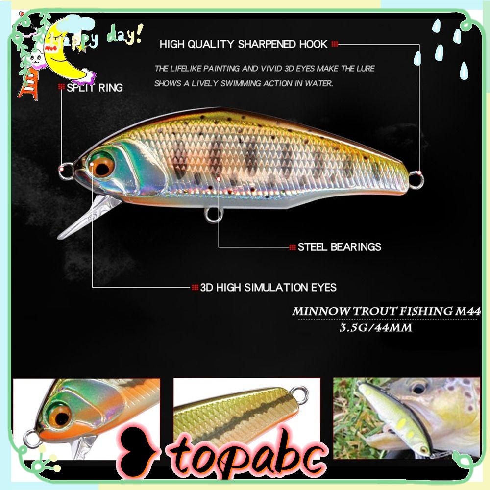 Top VIB Umpan Tenggelam 44mm/3.5g Crankbaits Getaran Bermanfaat Velocity Tenggelam