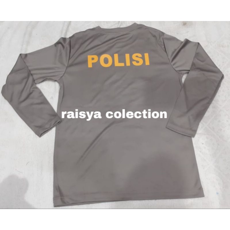 kaos panjang jatah polri / kaos jatah pembagian polisi lengan panjang