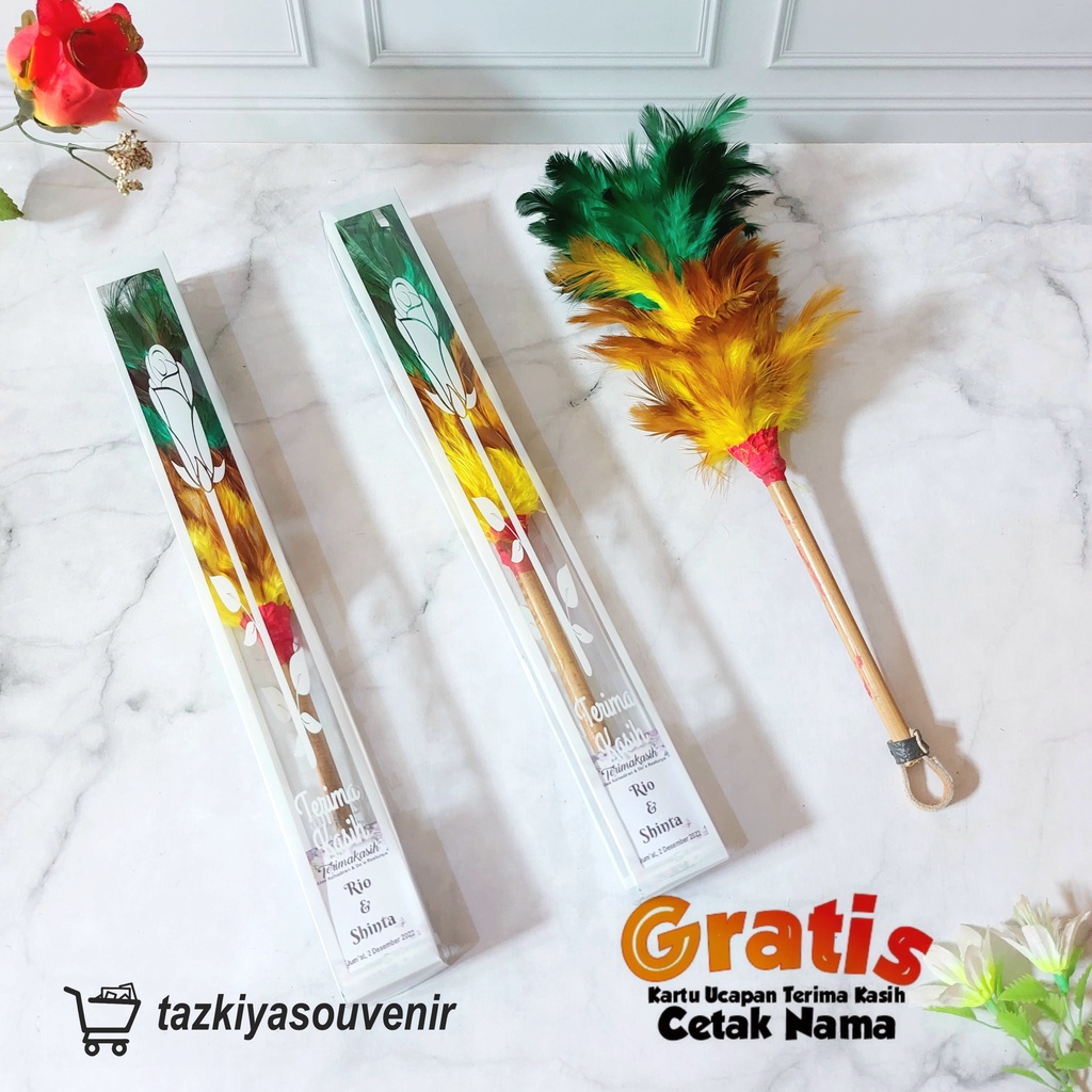 Souvenir Kemoceng Mini Kemas Mika