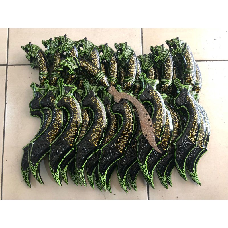 kujang siliwangi kaligrafi terbaru pamor eatching