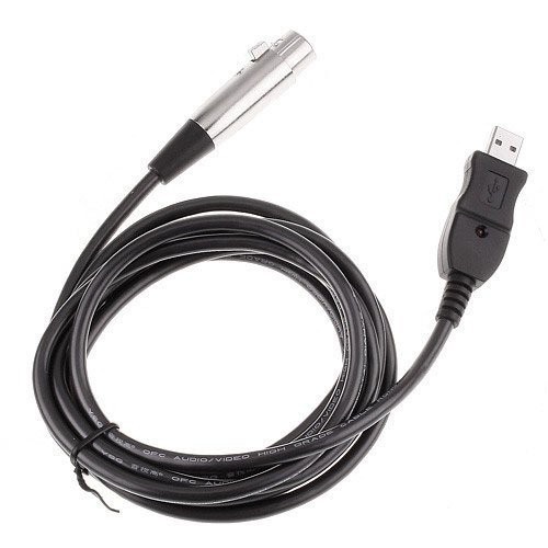 Kabel USB to XLR Female Microphone Audio Adaptor Connector 2.8M