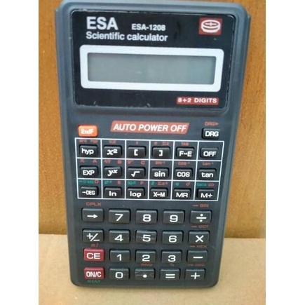 

(Y-7-U♫♪) KALKULATOR SCIENTIFIC ESA 1208 SIN COS TG banyak diminati