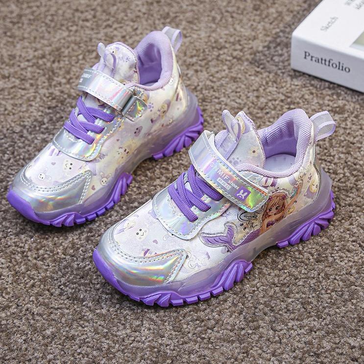 Limited ダ 【】F8 Lampu LED sepatu anak perempuan dan anak-anak，sepatu lampu LED