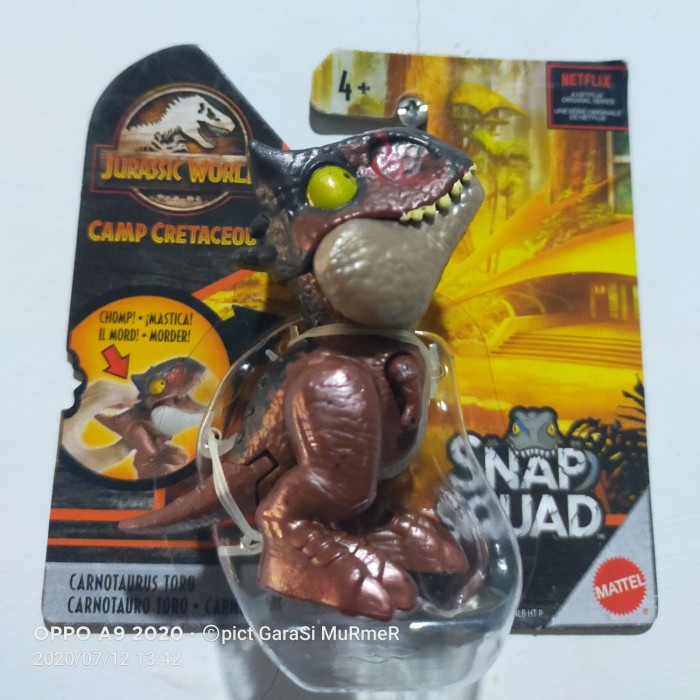 snap squad jurassic world wave 6 carnotaurus toro