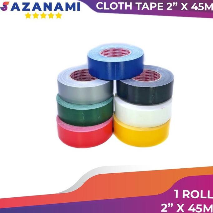 

LAKBAN KAIN WARNA 2" X 45M CLOTH TAPE SAZANAMI LAKBAN KAIN JUMBO TERLARISS...,,,,,