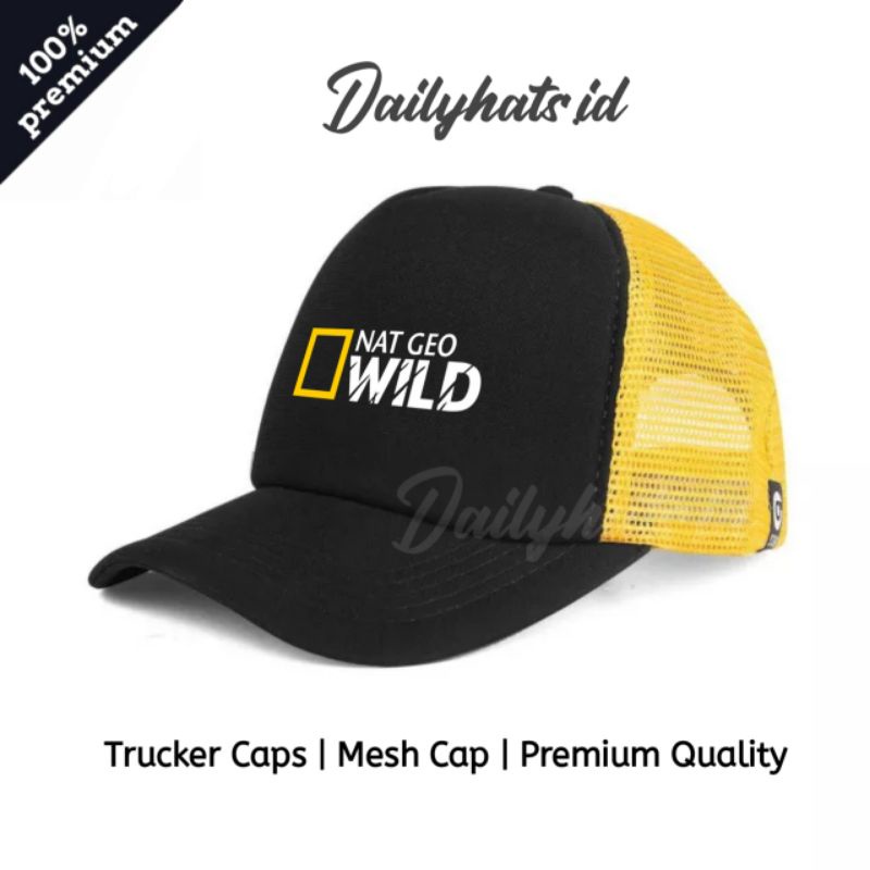 Nat Geo Wild | Trucker Hat | Adventure | Dailyhats.id