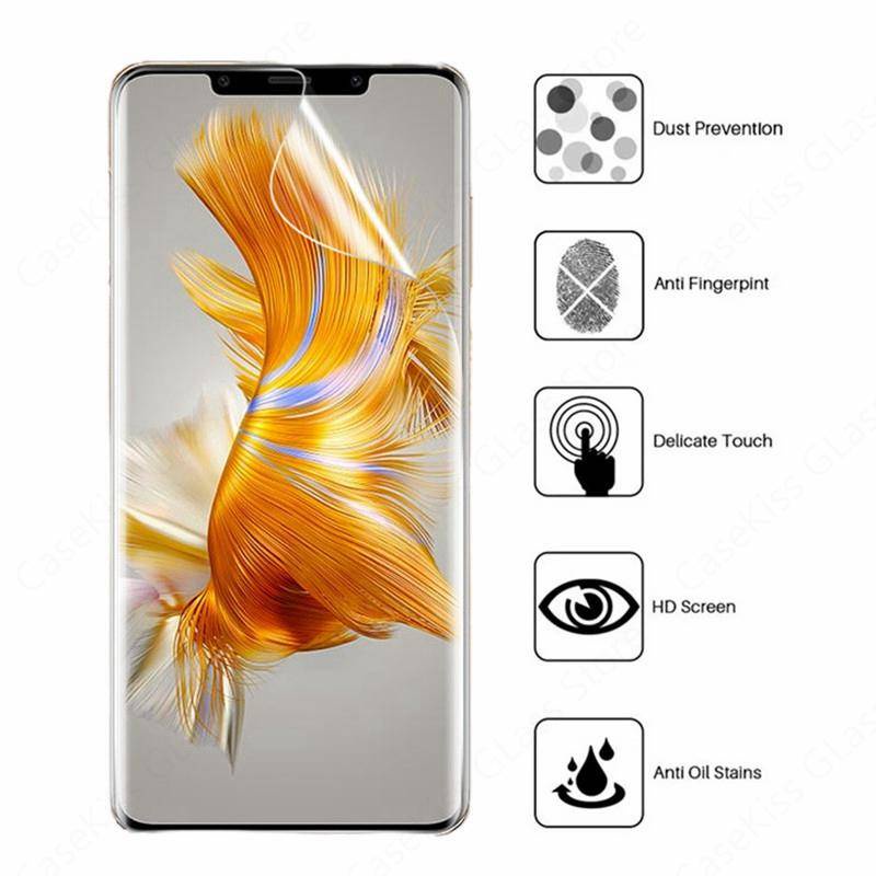 Film Hydrogel 2in1 Untuk Huawei Mate 50pro RS Screen Protector Film Pelindung Lensa Kamera Untuk Huawei P50 Pro P50Pro Bukan Kaca