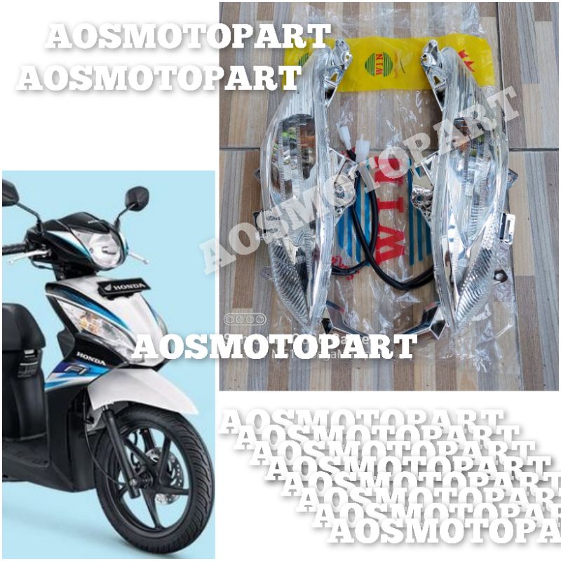 lampu sen depan Honda spacy lama karbu dan new spacy fi new lampu sen sin riting spacy
