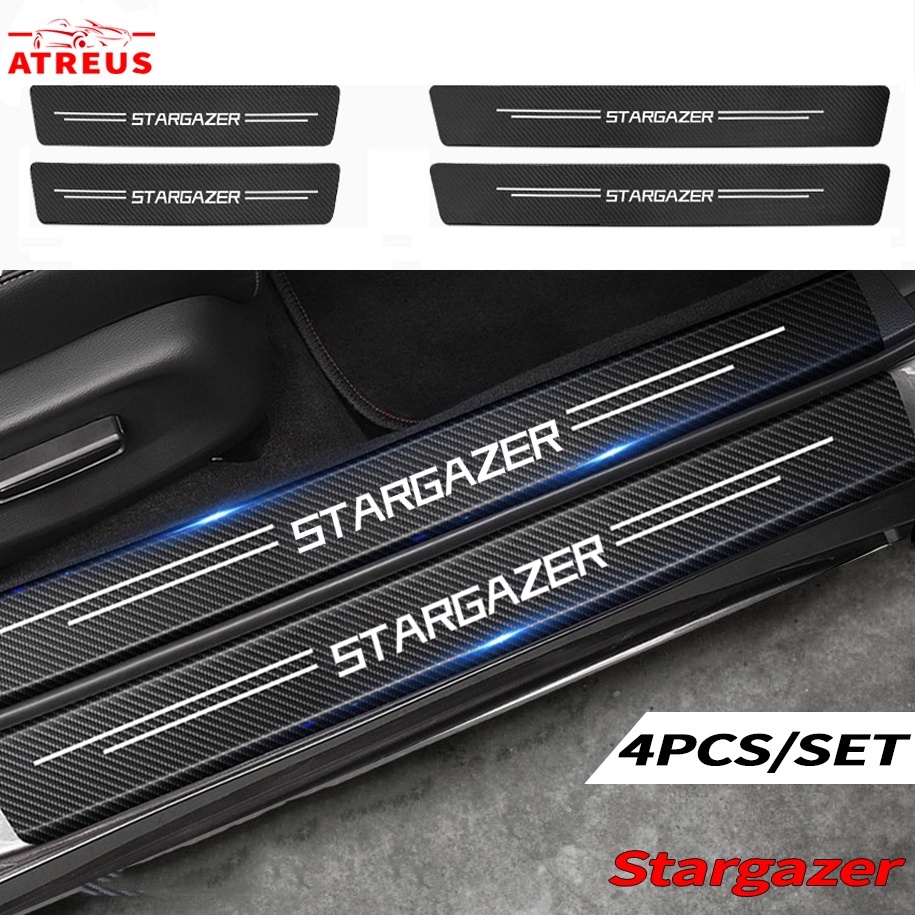 Hyundai Stargazer Stiker Strip Pelindung Pintu Mobil Bahan Serat Karbon Anti Gores