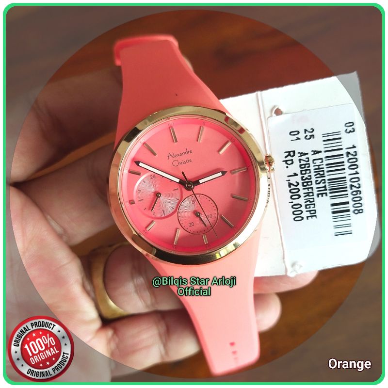 Alexandre Christie Wanita Ac 2663 BF Tali Karet Original 100%