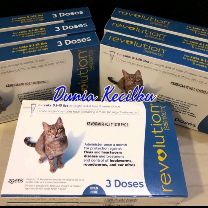 REVOLUTION CAT BLUE / OBAT KUTU KUCING 1TUBE