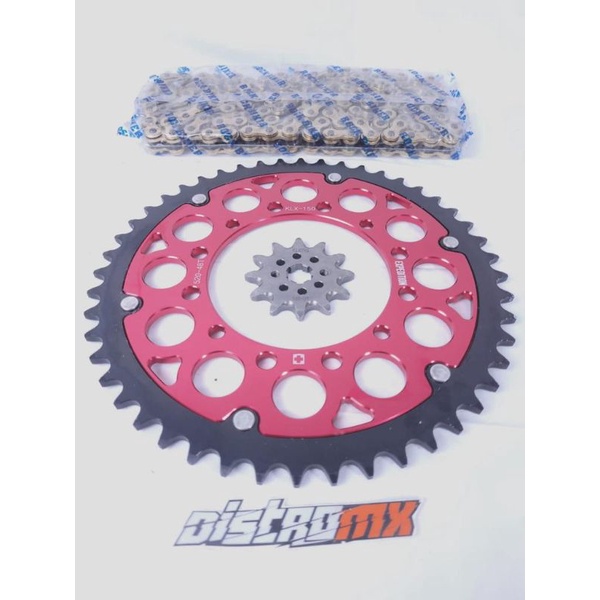 GEAR SET KLX 150 UKURAN 520 MERK EXPEDITION RANTAI EPXEDITION 520 GEAR EXPEDITION 520