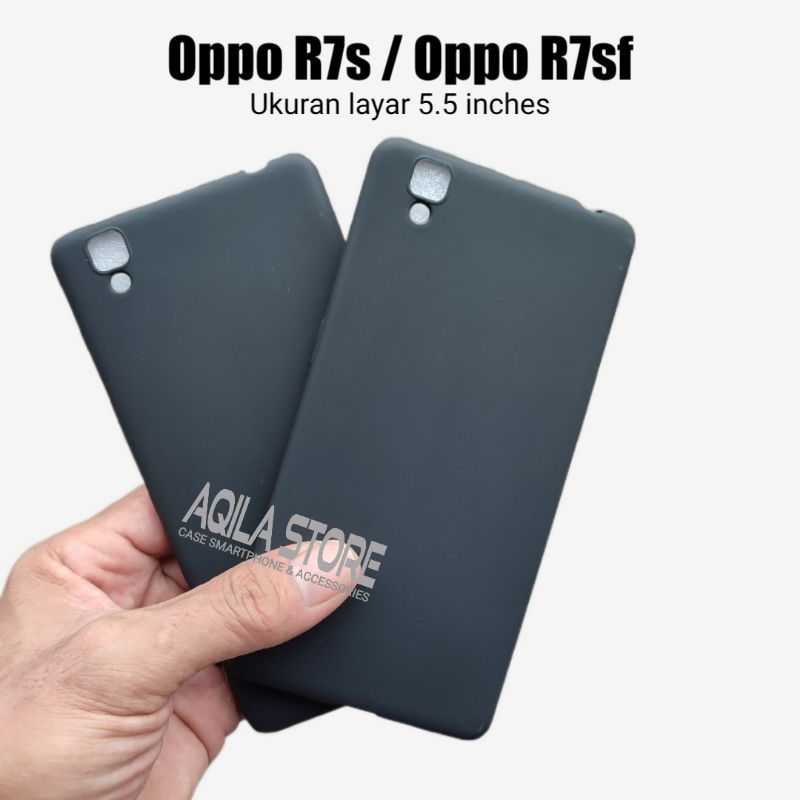 Softcase Oppo R7S / R7sf Layar 5.5 inch Black Mate Premium Case