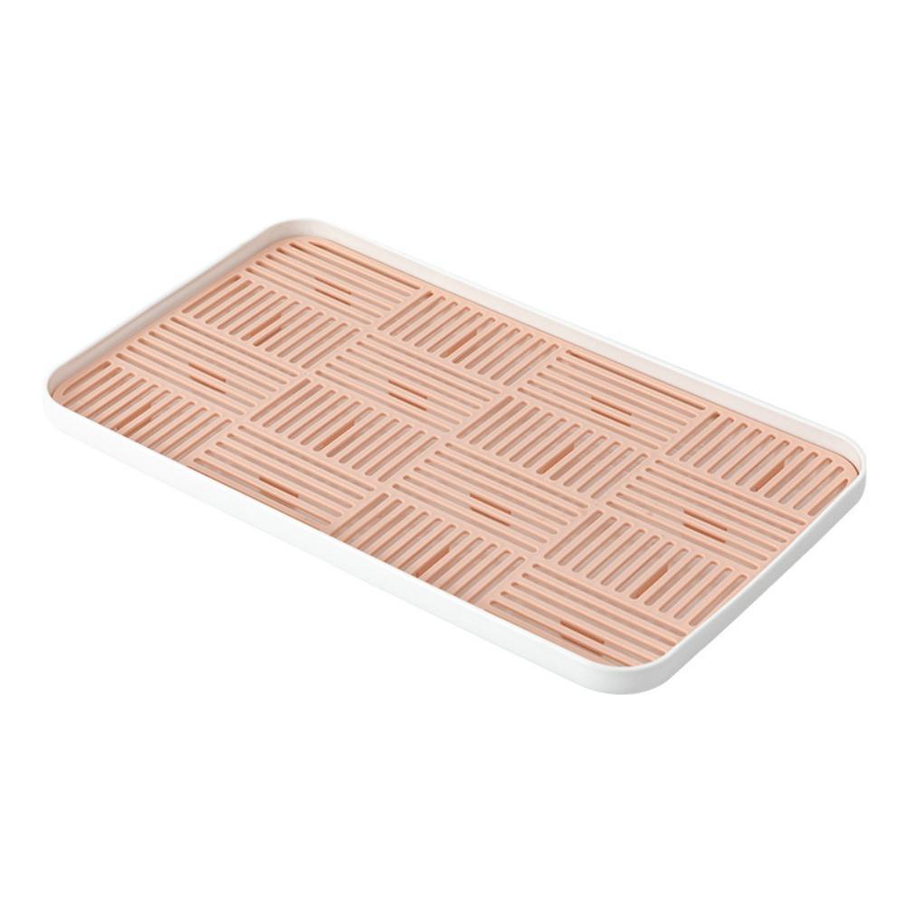 Solighter Removable Wastafel Sabun Organzier Kosmetik Serba Serbi Desktop Storage Candy Vegetables Tray Dish Kitchen Storage Peralatan Masak Penyimpanan Saluran Air Baki Penyimpanan Kamar Mandi