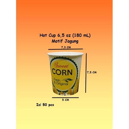 Peralatan Minum Paper Cup 6,5 Oz ( 180 Ml ) Jasuke Isi 1000 Pcs