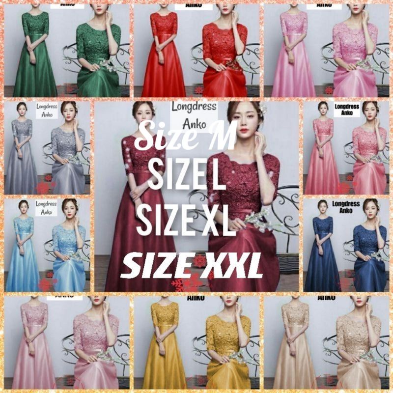 Baju Dress Wanita Remaja Pesta Natal Brukat Terbaru 2021 Model Kekinia Long Dress Pesta  Dress Bruk