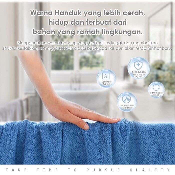 COD ✅ Handuk mandi dewasa uk 140x70 Jumbo Tebal Premium Import Tebal Handuk Garis