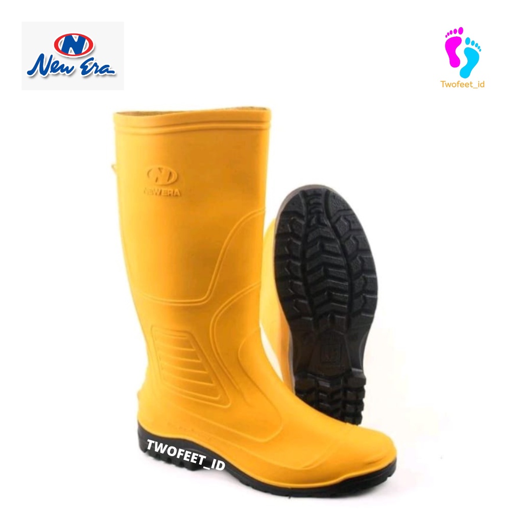 Sepatu Boot New Era Kuning Size 38 - 43 - Sepatu Proyek New Era - Sepatu Boot Panjang New Era