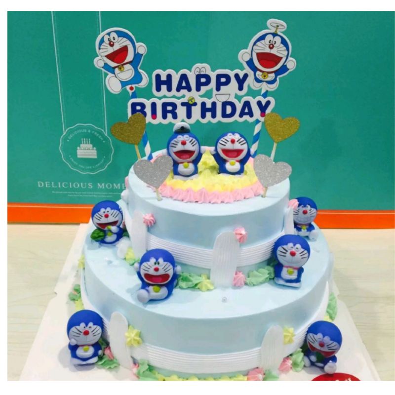 Cake Topper Doraemon/Hiasan Kue DoraemonCake Topper Doraemon/Figure Doraemon/Pajangan Hiasan Kue/Dek