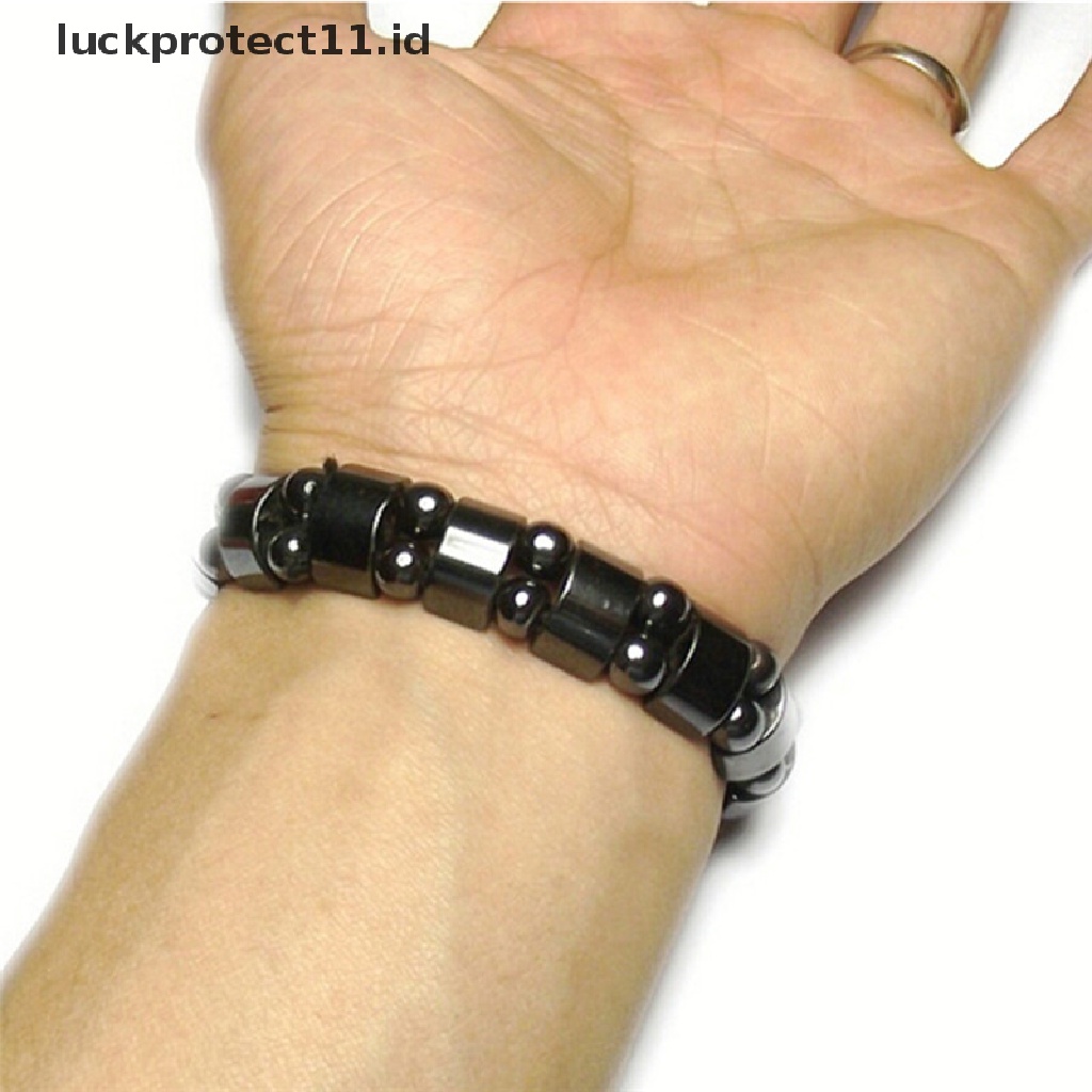 /Fashion Hot// Fashion// Penurunan Berat Badan Baru Bulat Gelang Batu Hitam Perawatan Kesehatan Gelang Terapi Magnet.