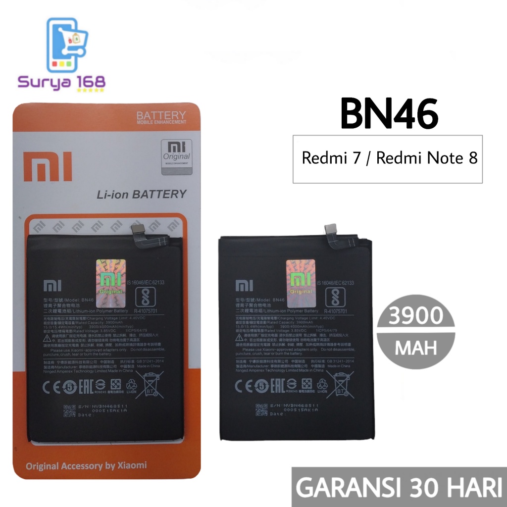 BATTERY BATERAI BATTERE BATRE XIAOMI REDMI 7 REDMI NOTE 6 REDMI NOTE 8 BN-46 BN46