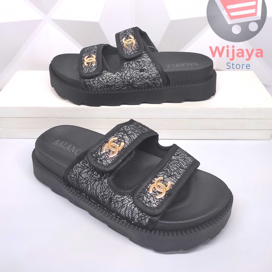 Sandal BALANCE 238 11A Wedges Slop Wanita Sendal Jelly Slide Selop Cewek Perempuan