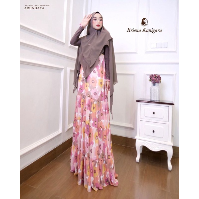 DC FS BRIONA KANIGARA SET GAMIS DAILY DRESS SYARI BY JOZA CLOTHING