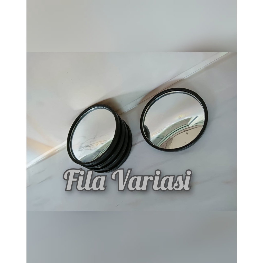 Kaca Spion Bulat Tempel Universal Mobil Motor Blind Spot Miror Cembung