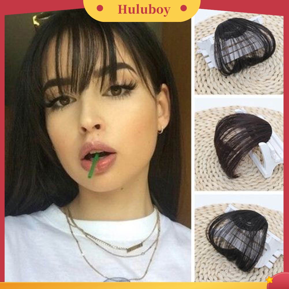 Wig Poni Depan Model Klip On Tipis Untuk Wanita