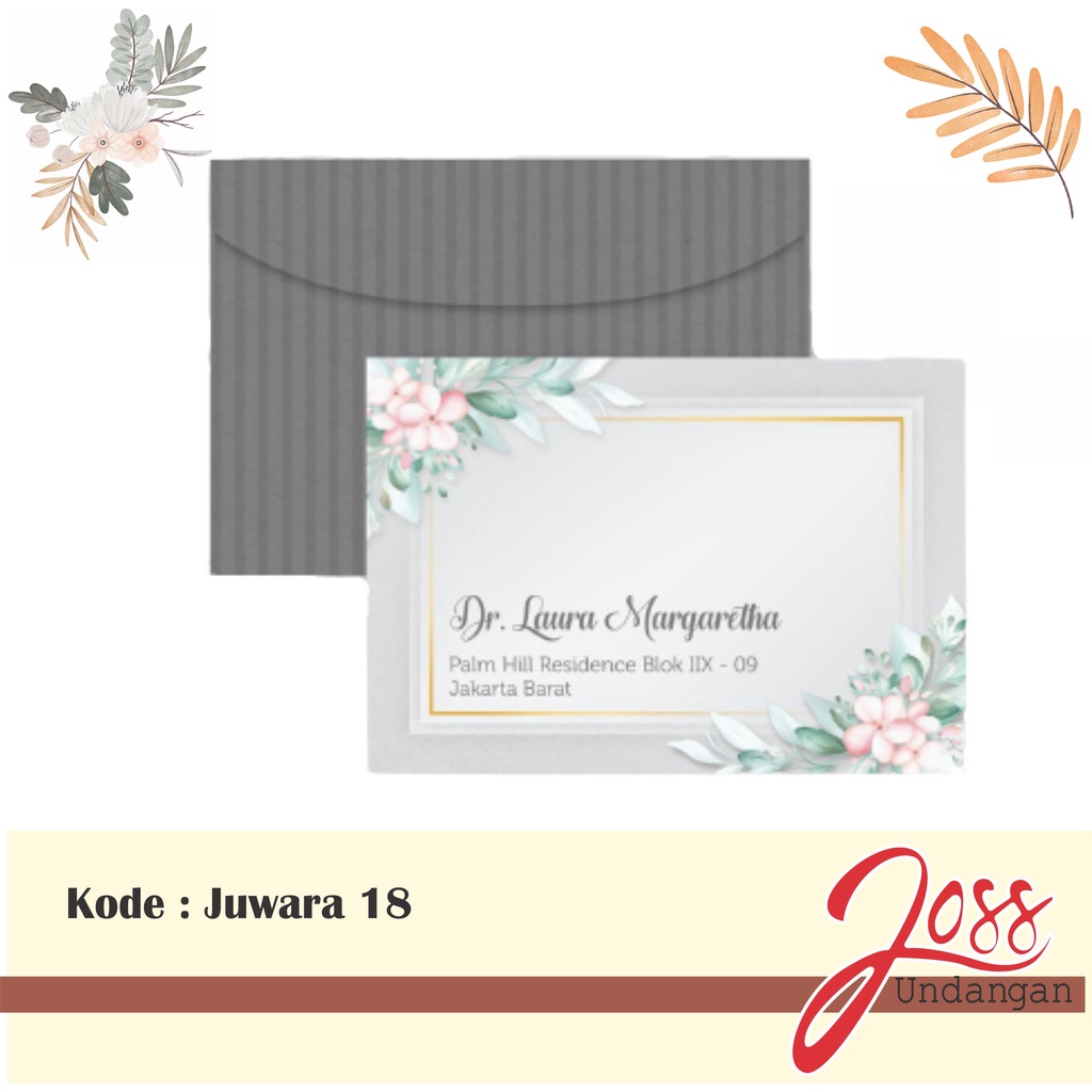 

Amplop Juwara 18 Isi 50pcs Tanpa Cetak