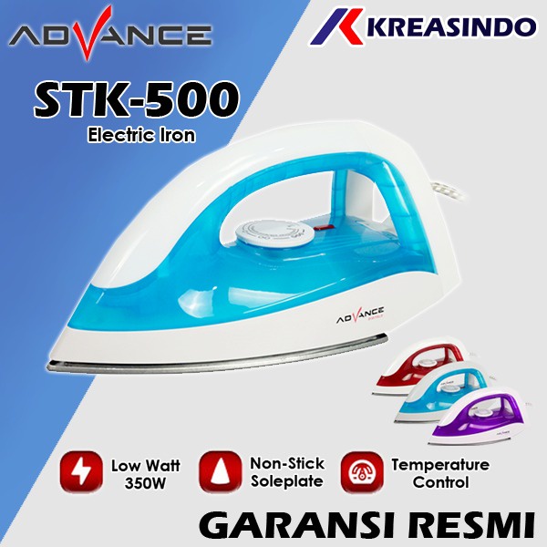 ADVANCE STK500 / STK-500 Setrika Listrik Anti Lengket