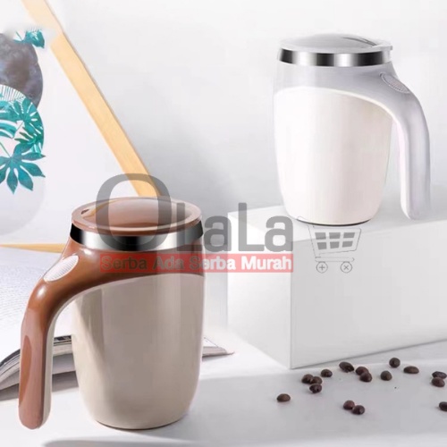 ( OJE ) GELAS ADUK OTOMATIS MUG TUTUP UNIK AUTOMATIC MAGNETIZED STIRRING CUP 380ml TM-RC1126