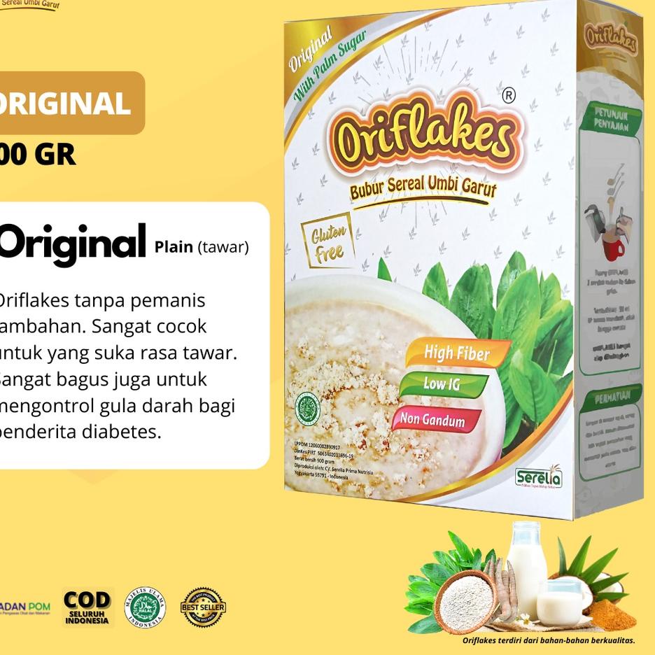 

♬ ORIFLAKES GASTRO Maag Asam Lambung & Gerd Makanan Sarapan Sehat Alami Sereal Pati Umbi Garut 900 gram ㅞ