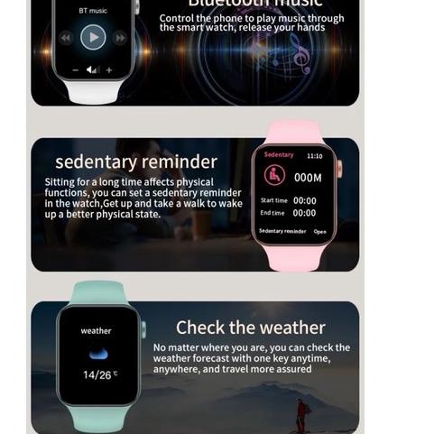 Diskon Iwo series 7 smartwatch Telefon bluetooth Original 44mm 2021 PRO jam tangan pintar FLAT SCREE