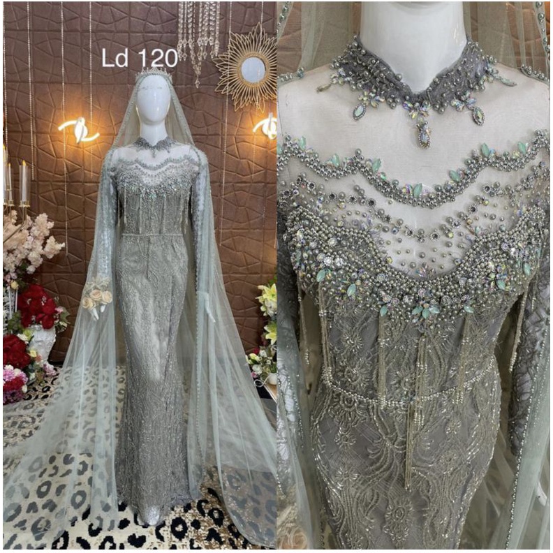 GAUN SANTILI PREMIUM JUMBO//KEBAYA AKAD BEREKOR JUMBO//GAUN BIG SIZEE