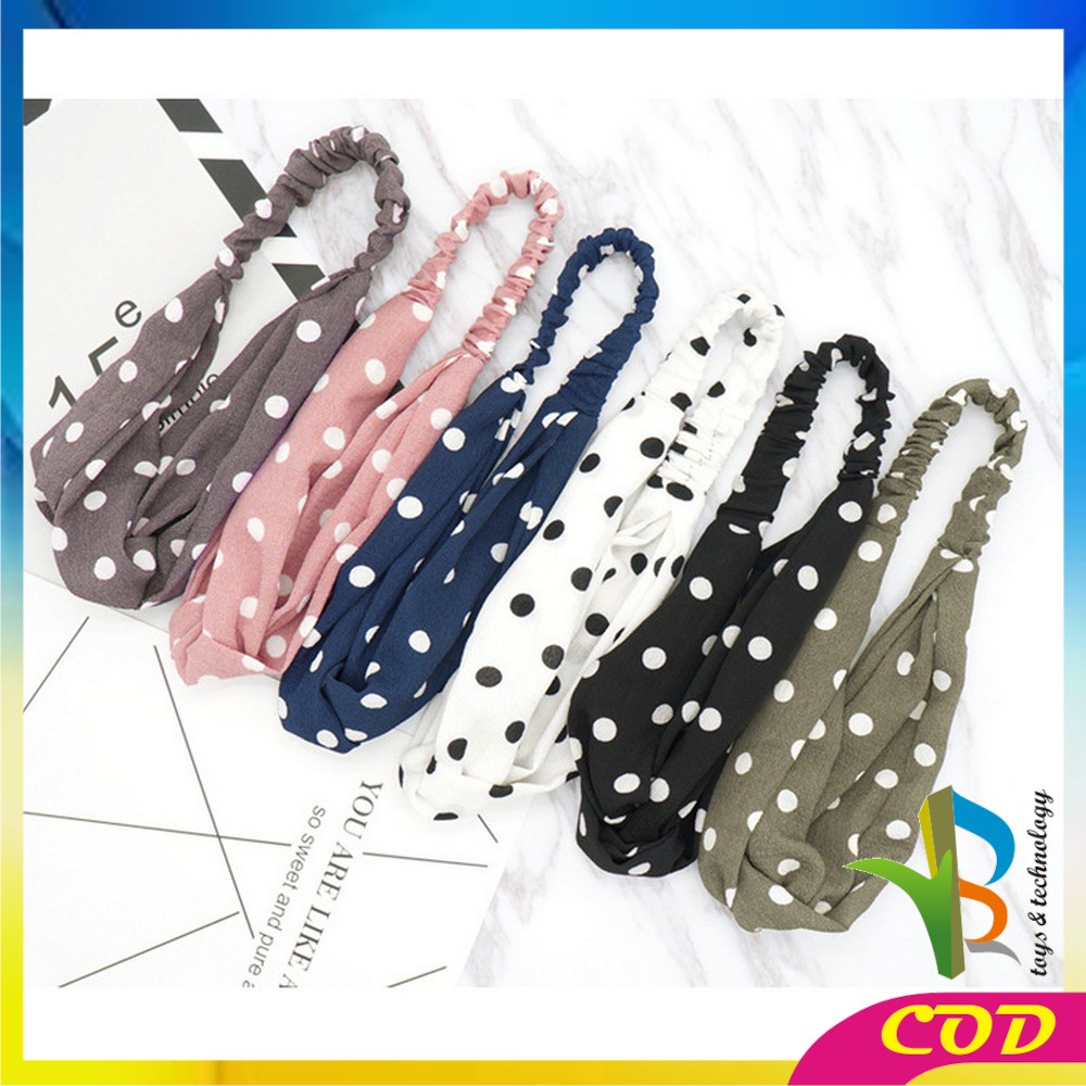 RB-C63-66 Bando Korea Style Bandana Rajut Bendo Rambut Karet Elastis Fashion Wanita Headband Murah