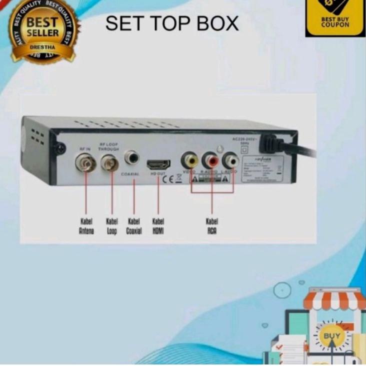 [K-46 ♫♪] SET BOX SET TOP BOX VITARA SET TOP BOX TV DIGITAL RECEIVER TV ANALOG KE DIGITAL ANALOG TO 