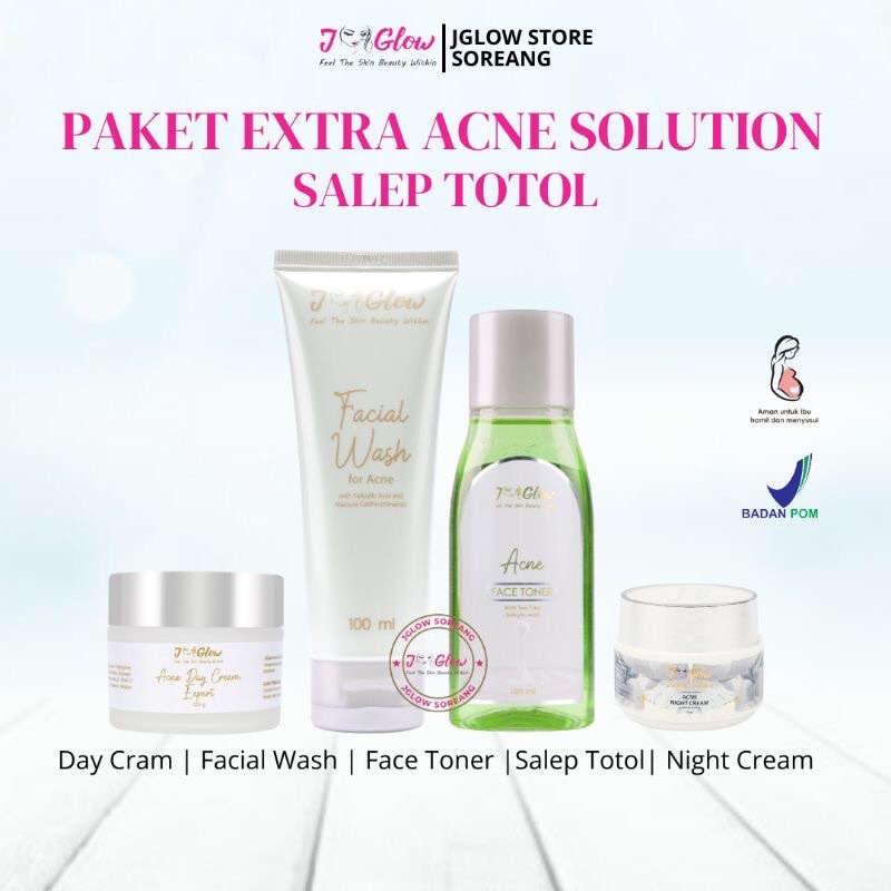 Skincare/Jglow Skincare/Paket Acne Totol Jglow