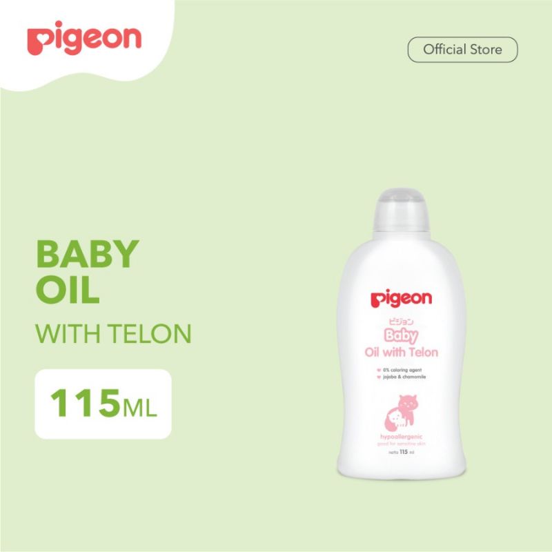 PIGEON Baby Oil With Telon 115 ml minyak bayi dg telon isi 115 ml