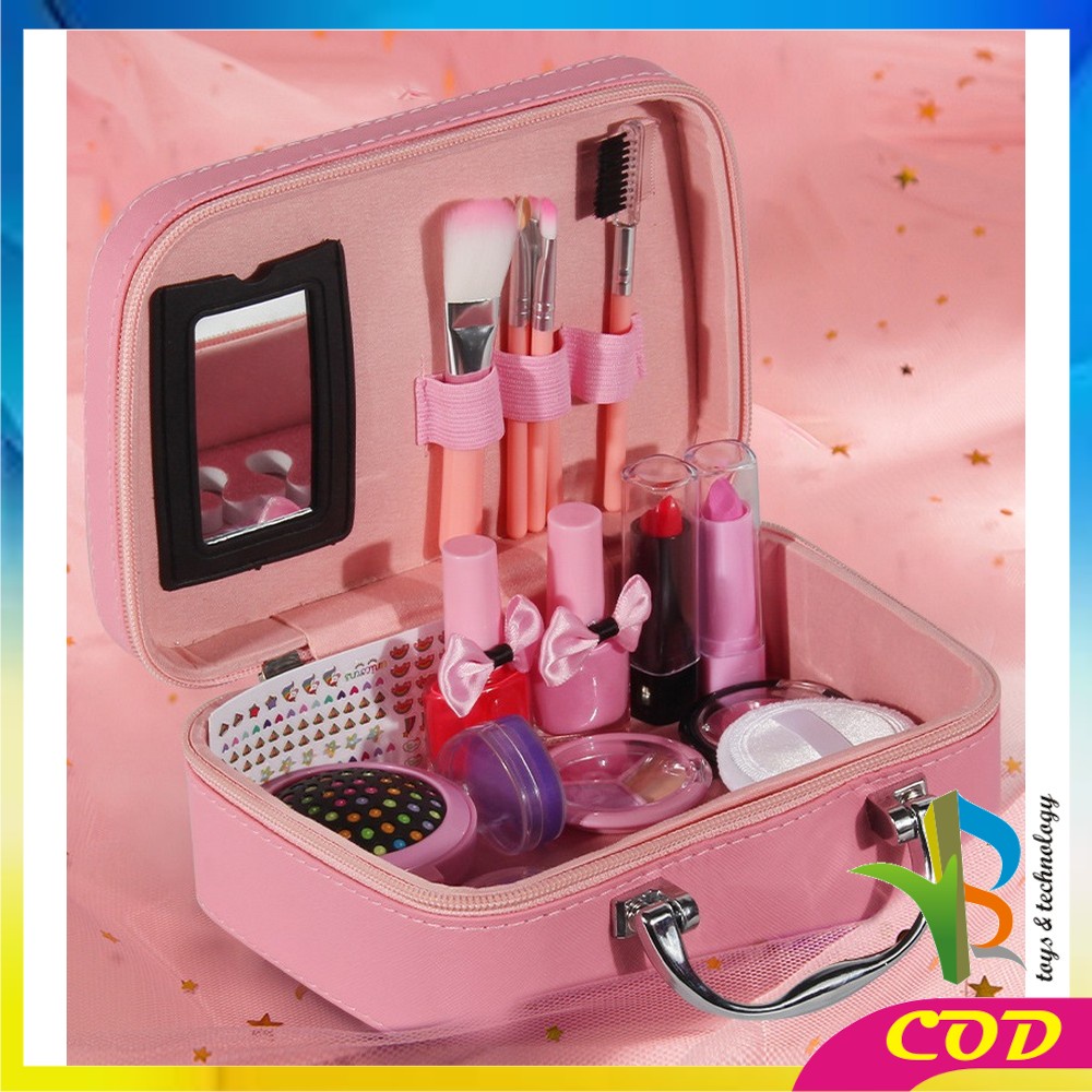 RB-M282 Mainan Make Up Anak Perempuan Alat Dandan Pretend Play Makeup Set Kosmetik Anak / Mainan Make Up Koper Tas Mermaid Alat Rias Anak