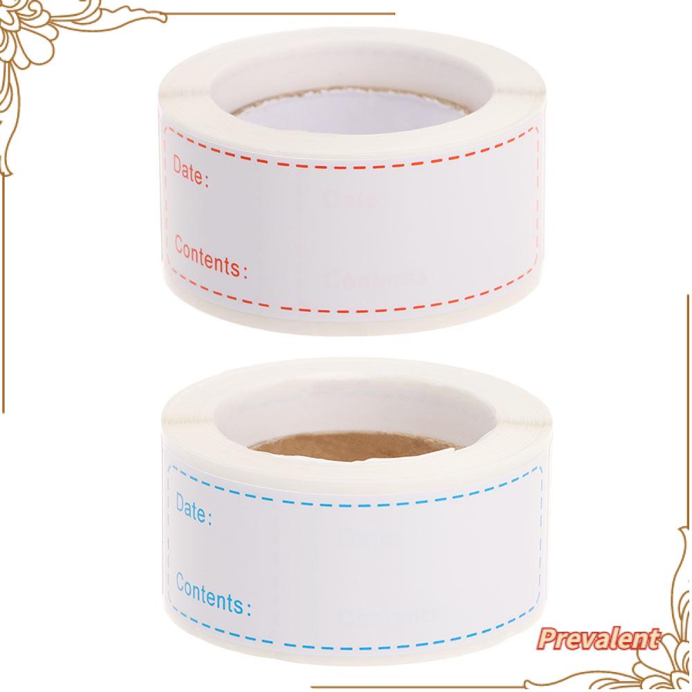 Preva Label Penyimpanan Makanan Removable Freezer Kulkas Toples Stiker